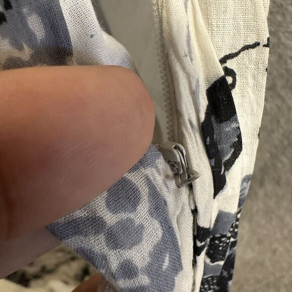 Chaudry KC Babydoll Mini Dress Size Small Sequin Pleated Bubble Hem Cottage Boho - Picture 8 of 15